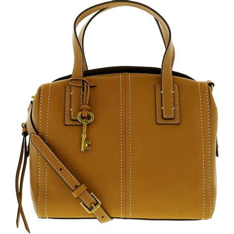 fossil leather handbags